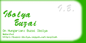 ibolya buzai business card